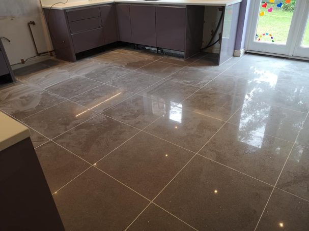 Tiled Floor in kitchen